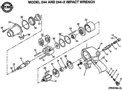 Part Location Diagram of 231XP-A703 Ingersoll Rand Hmmr Frame